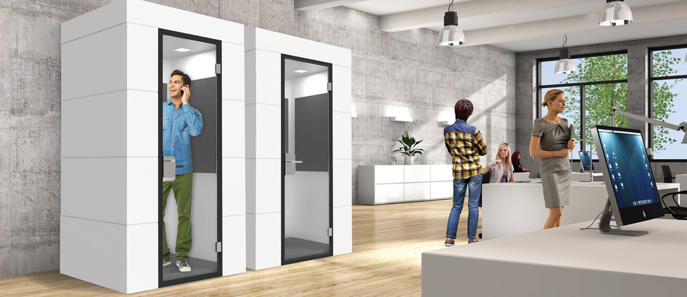 On the QT Modular Office Phone Booth & Pods - Steelcase